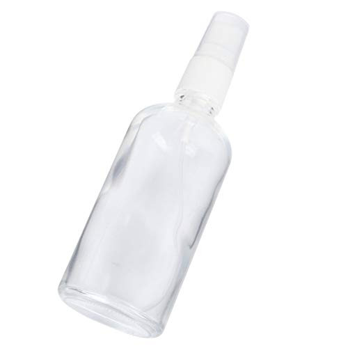 PIXNOR Spray Bottles 3oz 100ml Clear Empty Fine Mist Bottle Plastic Mini Travel Bottle Set Refillable Liquid Containers for Essential Oil  5 Pack