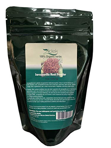 All Natural Sarsaparilla Root Powder 4 oz Pouch by Zildek Nutrition