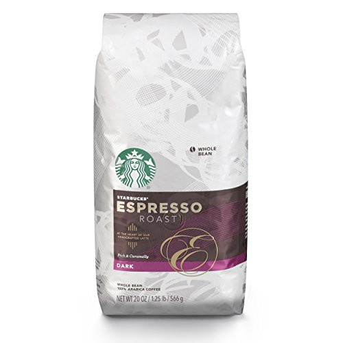Starbucks Espresso Dark Roast Whole Bean Coffee, 20-Ounce Bag Starbucks Espresso Dark Roast Whole Bean Coffee, 20-Ounce Bag