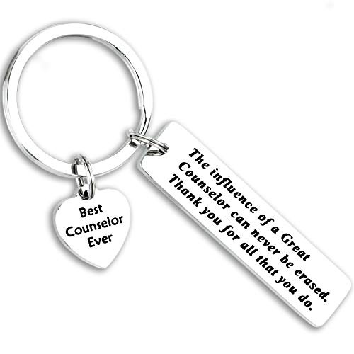Kivosliviz Mental Health Counselor Gifts Keychain Gift for Counselor Key Chain School Counselor Keychain
