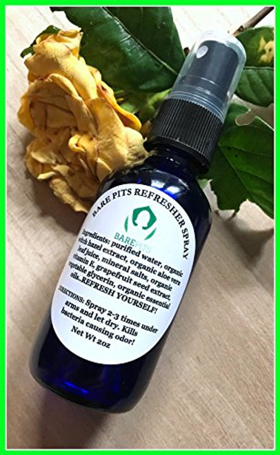Bare Pits Natural Organic Pit Refresher Deodorant Spray Bare Pits Natural Organic Pit Refresher Deodorant Spray