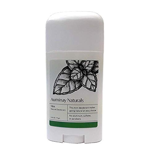 Auminay Naturals Deodorant  Free of Aluminum Parabens  and  Sulfates - Mint