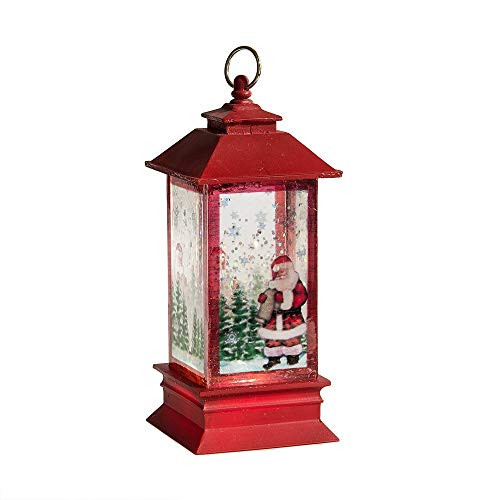 Midwest-cbk Lighted LED Lantern with Santa Mini Shimmer Midwest-cbk Lighted LED Lantern with Santa Mini Shimmer
