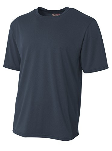 A4 Mens Topflight Heather Tee 3XL Navy