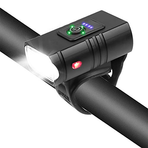 Bike Light Usb Rechargeable Bike Lights 1000 Lumen Super Bright Led Bicycle Front Headlight with Electricity Display Lightweight Waterproof 2 Light Modes Cycling Safety Flashlight Fit All Bikes