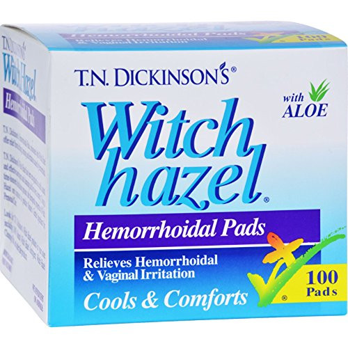 Witch Hazel Hemorh Pads Size 100s DickinsonS Hemorrhoid Pads