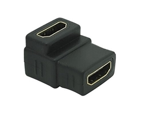 Micro SATA Cables HDMI Female  Type A  to 90 Degree Bend HDMI Female  Type A  Adapter