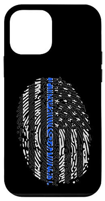 iPhone 12 mini Thin Blue Police Line Law Enforcement American Flag Thumb Case iPhone 12 mini Thin Blue Police Line Law Enforcement American Flag Thumb Case