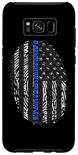 Galaxy S8plus  Thin Blue Police Line Law Enforcement American Flag Thumb Case