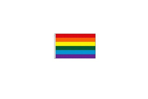 5 Ft Rainbow Flag Bicycle Safety Flag with Rear Axle Mounting Bracket