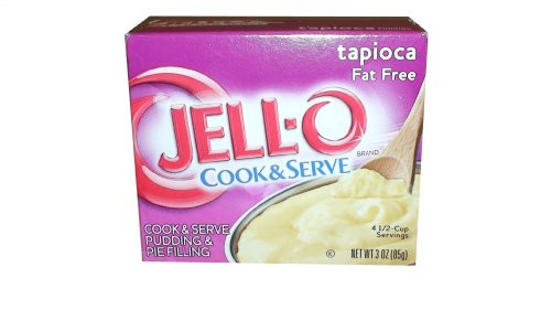 Jell-O Cook  and  Serve Fat Free Pudding  and  Pie Filling Tapioca 3 ct