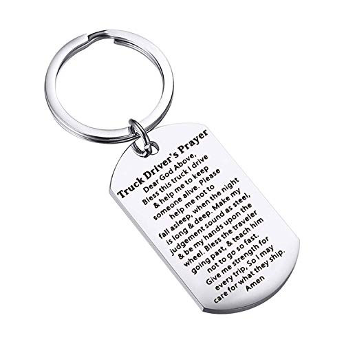 bobauna Truck Driver Prayer Keychain Bless This Truck I Drive and Help Me to Keep Someone Alive Christian Jewelry Religious Gift for Trucker Husband Father Truck Driver Prayer Keychain bobauna Truck Driver Prayer Keychain Bless This Truck I Drive and Help Me to Keep Someone Alive Christian Jewelry Religious Gift for Trucker Husband Father Truck Driver Prayer Keychain