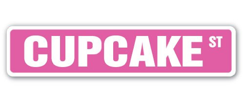 SignMission 4 inch X 18 inch Aluminum Sign Cupcake