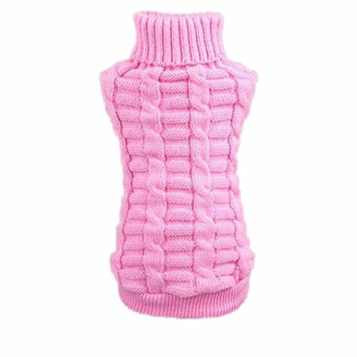Howstar Puppy Sweater Warm Doggie Clothes Cute Knitted Classic Pet Dog Shirt Apparel S Pink Howstar Puppy Sweater Warm Doggie Clothes Cute Knitted Classic Pet Dog Shirt Apparel S Pink