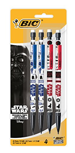 Star Wars BIC Mechanical Pencil Medium Point  0.7 mm  4-Count