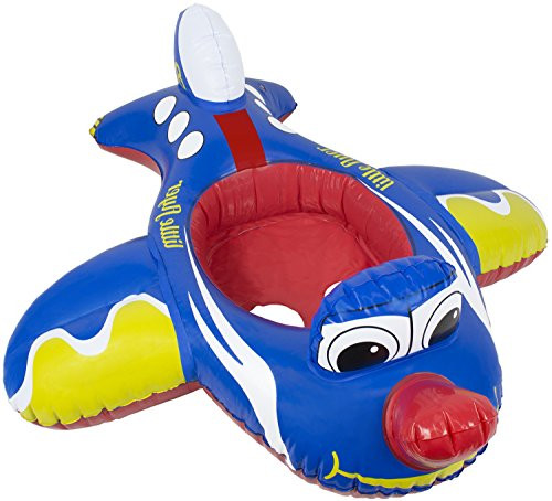 Poolmaster Airplane Baby Swimming Pool Float Rider - Learn-To-Swim Poolmaster Airplane Baby Swimming Pool Float Rider - Learn-To-Swim