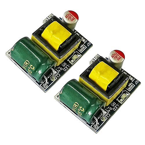 2PCS AC DC Switching Power Supply Module AC 220V to DC 5V Micro-Volume Isolated Switching Power Supply Board Isolated Regulated Power Supply Module
