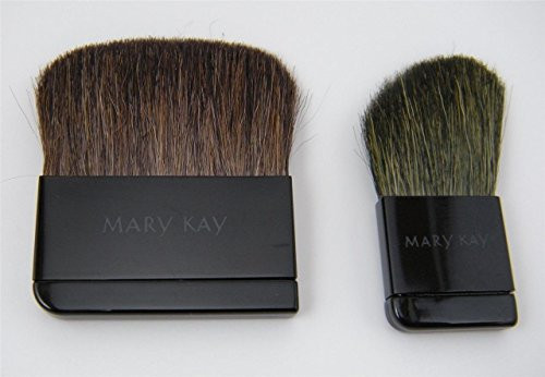 Mary Kay Compact Powder  and  Cheek Brush Set