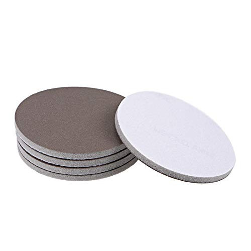 uxcell 3-1 2 Inch 800-Grits Sanding Sponge Hook and Loop Sanding Disc for Wood Drywall Metal 5pcs