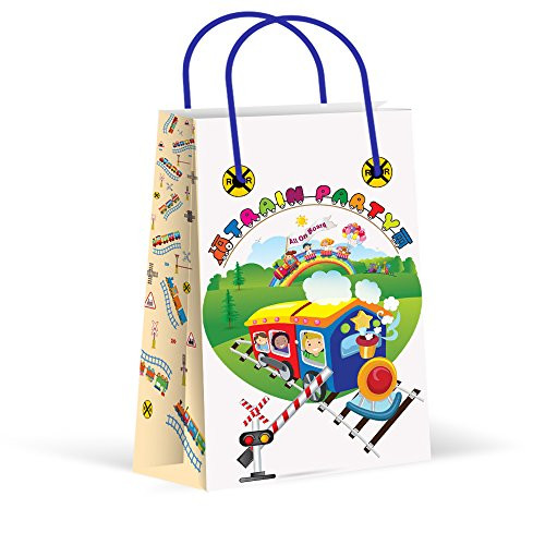 LARZN Premium Train Party Bags, Railroad Party Favor Bags ,New, Treat Bags, Gift Bags ,Goody Bags,Train Party Favors, Train Party Supplies, Decorations, 12 Pack LARZN Premium Train Party Bags, Railroad Party Favor Bags ,New, Treat Bags, Gift Bags ,Goody Bags,Train Party Favors, Train Party Supplies, Decorations, 12 Pack