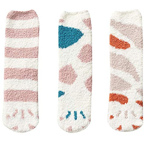Alanbaron Women Warm Super Soft Plush Slipper Sock Winter Fluffy Microfiber Crew Socks Casual Home Sleeping Fuzzy Cozy Sock