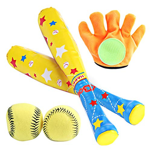 BARMI Children Baseball Game Set Foam Soft Safety Sports Indoor Outdoor Activity ToyPerfect Child Intellectual Toy Gift Set A