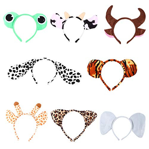 8pcs Animal Ear Headbands Halloween Theme Party Cosplay Hair Hoop Headdress for Halloween Cosplay Party 8pcs Animal Ear Headbands Halloween Theme Party Cosplay Hair Hoop Headdress for Halloween Cosplay Party