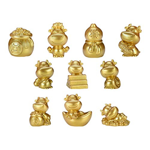 DOITOOL 10pcs Miniature Cow Figurines Fairy Garden Farm Animal Figurines Cake Toppers Chinese Zodiac Ox Statue Sculpture Doll House Bonsai Micro Landscape Ornament for DIY Cake Terrarium Plant Pot DOITOOL 10pcs Miniature Cow Figurines Fairy Garden Farm Animal Figurines Cake Toppers Chinese Zodiac Ox Statue Sculpture Doll House Bonsai Micro Landscape Ornament for DIY Cake Terrarium Plant Pot