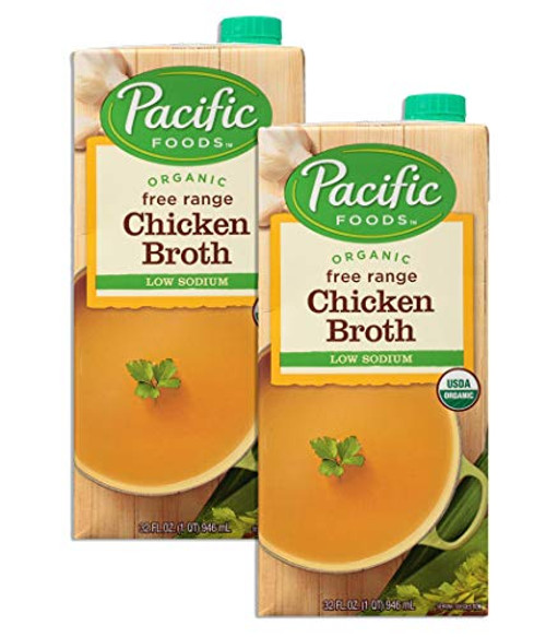 Pacific Broth Chicken Organic Free Range Low Sodium 32 Oz. Pack of 2 Pacific Broth Chicken Organic Free Range Low Sodium 32 Oz. Pack of 2