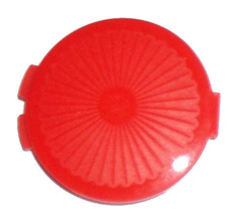 Tupperware Mini Clamshell Pill Keeper Round Pocket Container Red