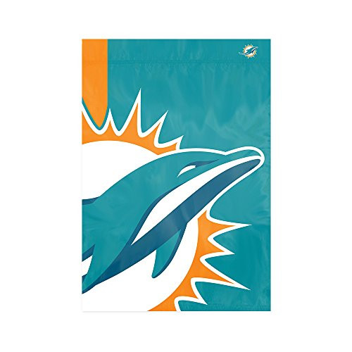 NFL Miami Dolphins Bold Logo Garden Flag One Size Aqua