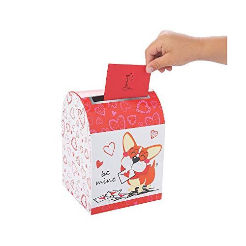 Fun Express Be Mine Valentine Exchange Mailbox - Valentines Day Party Supplies - 1 Piece