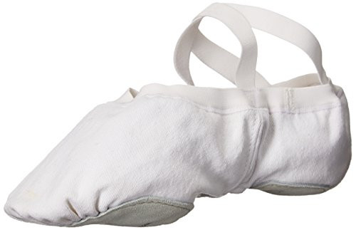 Bloch Mens Dance Synchrony Split Sole Stretch Canvas Ballet Slipper Shoe White 4.5 B US