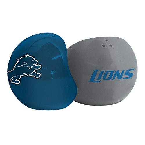 NFL Detroit Lions Sculpted Home and Away Salt  and  Pepper Shakers NFL Detroit Lions Sculpted Home and Away Salt  and  Pepper Shakers