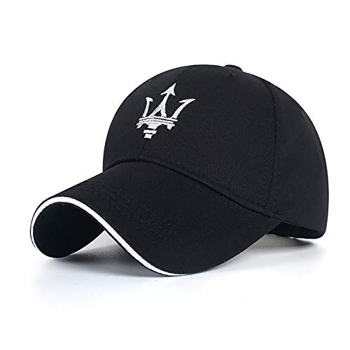 JSW Apparel for Maserati Baseball Cap Hats Adjustable Car Logo Hat Black Car Racing Motor Cap for Men and Women