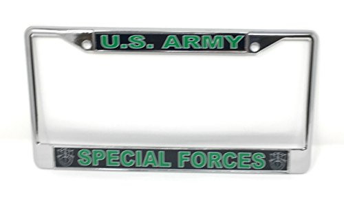 U.S. Army Special Forces Chrome License Plate Frame