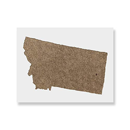 Montana State Stencil - Reusable Stencils for Painting - Create DIY Montana State Crafts and Projects