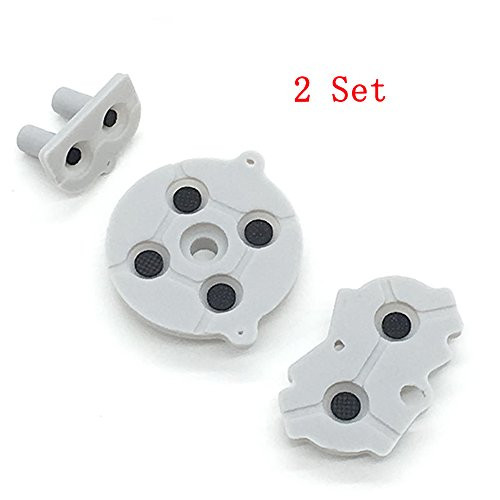 2 Set Silicone Conductive Rubber Pads for Nintendo Gameboy Advance for GBA Console Buttons Repair Replacement Part