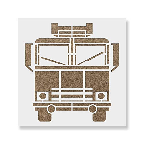 Fire Truck Stencil - Reusable Stencils for Painting - Create DIY Fire Truck Crafts and Projects