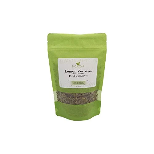 100 percent Pure and Natural Biokoma Lemon Verbena  Aloysia citrodora  Dried Cut Leaves 50g  1.76oz  In Resealable Moisture Proof Pouch