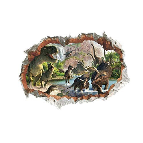 3D Dinosaur Jurassic Removable Wall Stickers Decal Kids Bed Room Home Decor