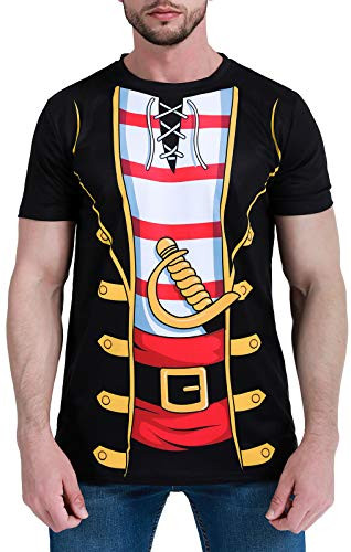 Funny World Mens Pirate Costume T-Shirts X-Large Pirate