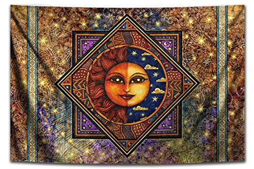 Daybreak Celestial Tapestry Wall Hanging by Artist Dan Morris FREE Dan Morris Sticker Included