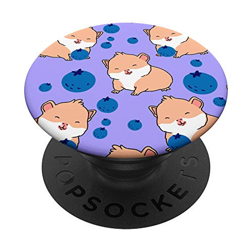 Guinea Pig Blueberry Pattern PopSockets PopGrip Swappable Grip for Phones  and  Tablets