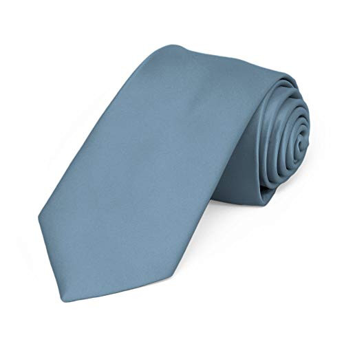 TieMart Premium Slim Necktie 2.5 inch Width  Serene