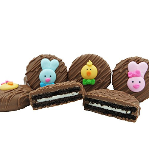 Philadelphia Candies Milk Chocolate Covered OREO Cookies Easter Faces Assortment Net Wt 8 oz