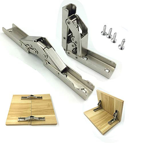 90 Degree Folding Door Shelf Hinge Hidden Bracket Table Holder Furniture Parts