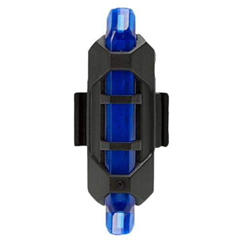 USB Rechargeable Bike LED Light Fheaven Waterproof Tail Light Bright Bicycle Rear Cycling Safety Flashlight for Mountain Bike  Blue