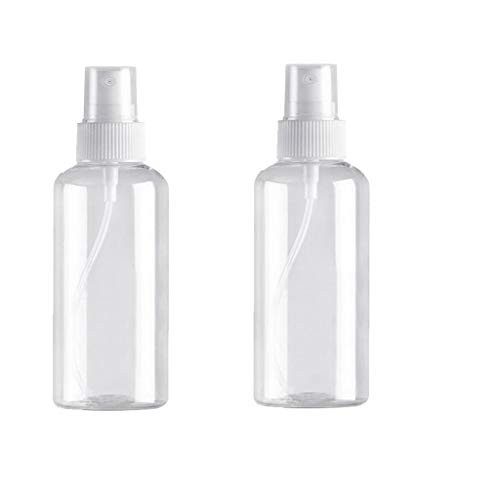 1.7oz Plastic Clear Spray Bottles 50ml Refillable Fine Mist Sprayer Bottles Makeup Cosmetic Atomizers Empty Small Spray Bottle Container for Essential Oils Travel Perfumes  B 2Pcs