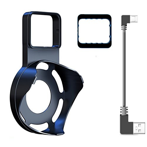 Echo Dot Holder Outlet Wall Mount Hanger Stand for Alexa Echo Dot 2nd Generation Short USB Cable Space-Saving Solution for Your Smart Home Speakers without Messy Wires or Screws, Black